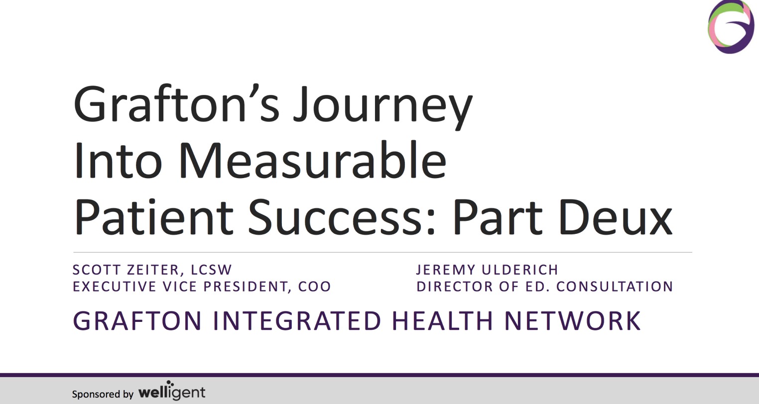 Knowledge Partner Session: Grafton’s Journey Into Measurable Patient Success